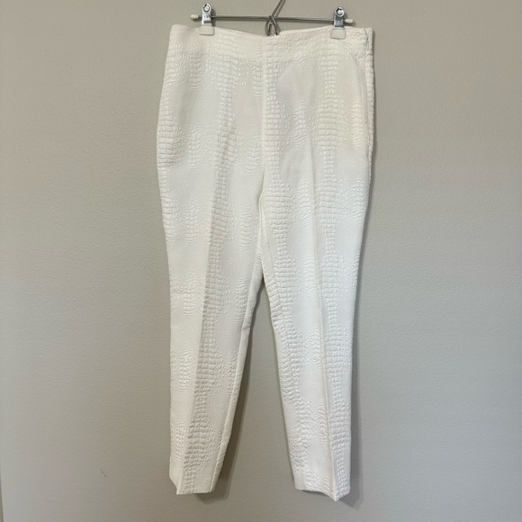 Black Label by Chicos Alabaster Crocodile Easy Pant—12 - Picture 4 of 14